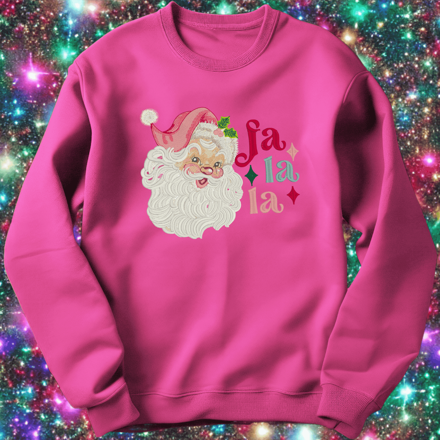 Iconic Vintage Santa sweatshirt - Pine Needle Embroidery
