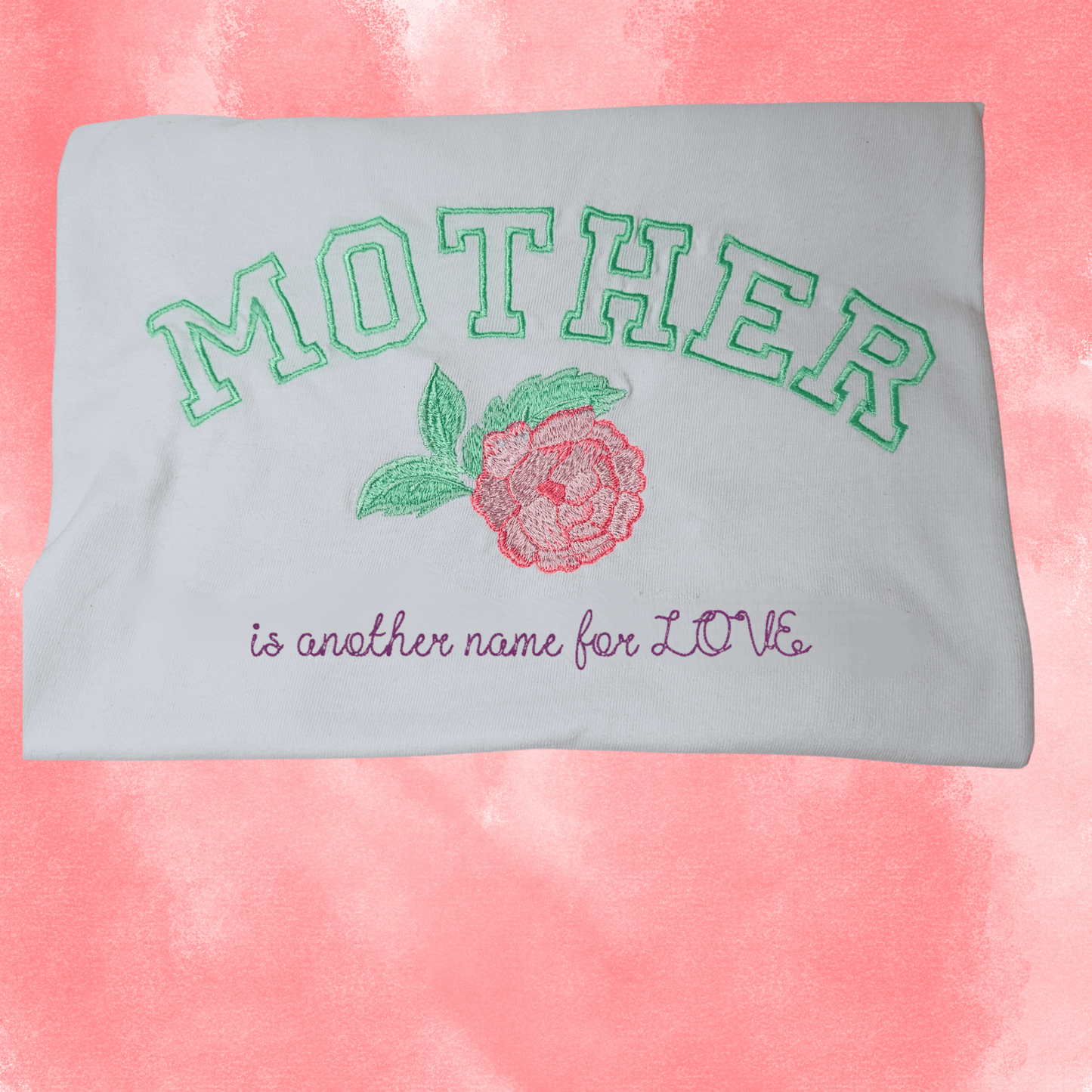 Mother is Another Name for....LOVE t-shirt! - Pine Needle Embroidery