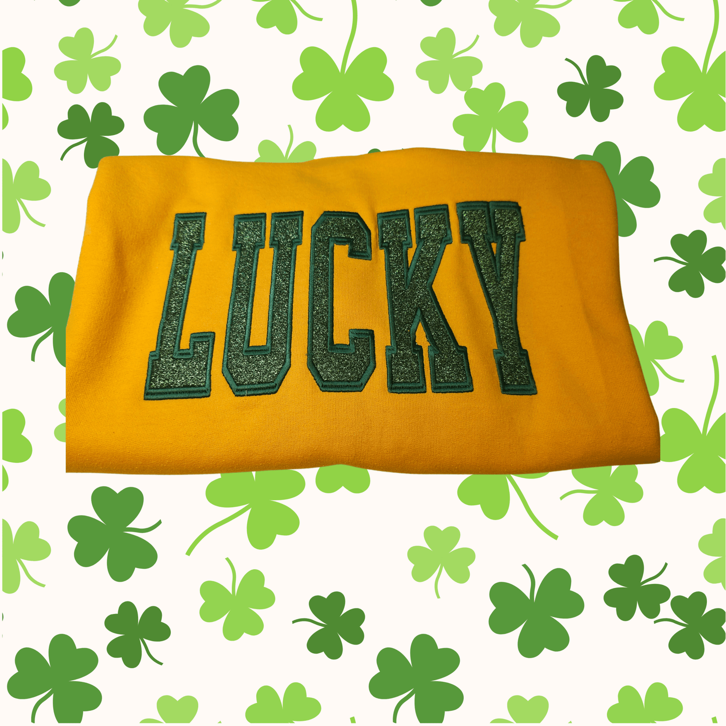 Personalized Applique Sweatshirt - Pine Needle Embroidery