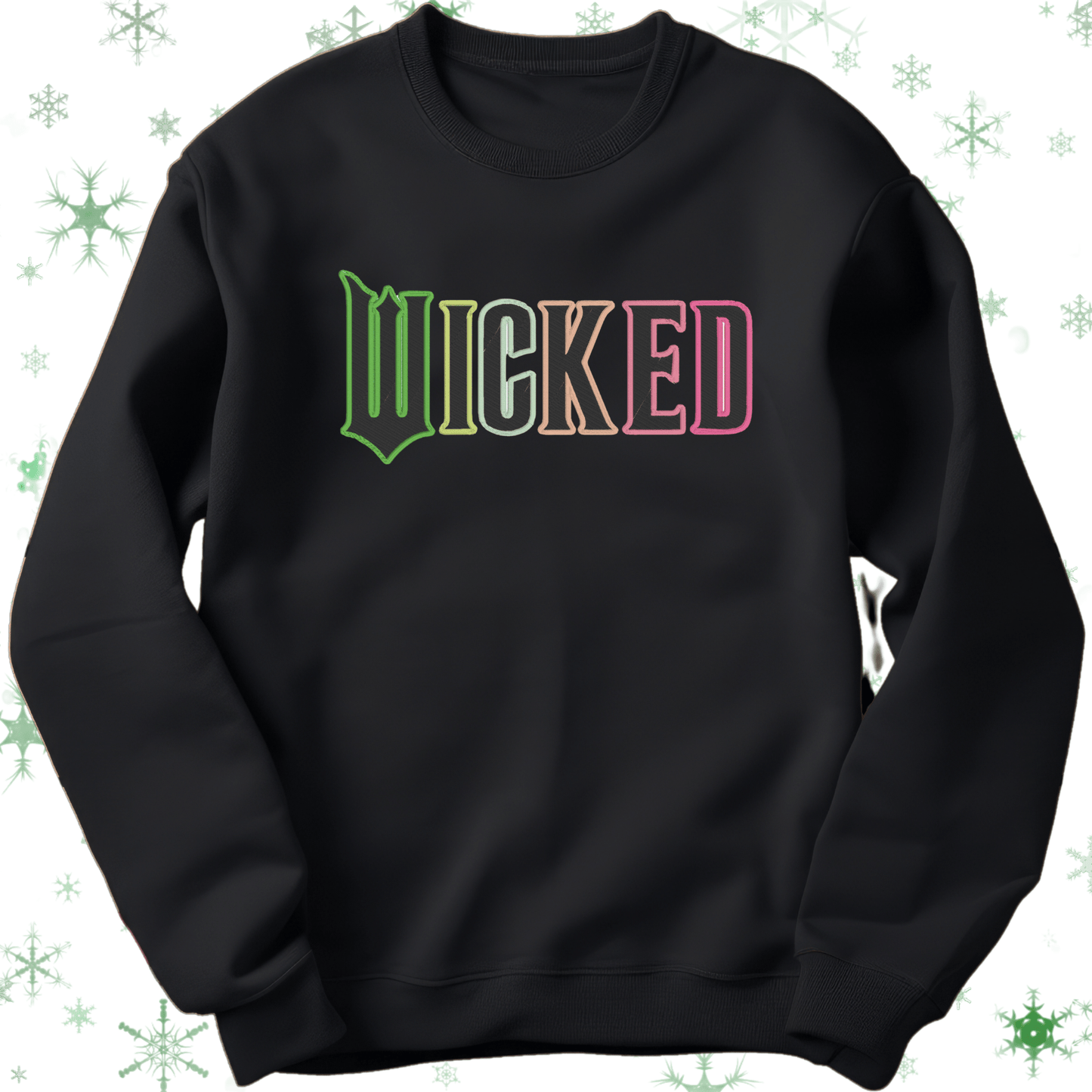Wicked sweatshirt - Pine Needle Embroidery