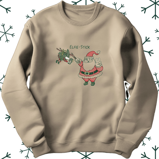 Elfie Stick sweatshirt - Pine Needle Embroidery