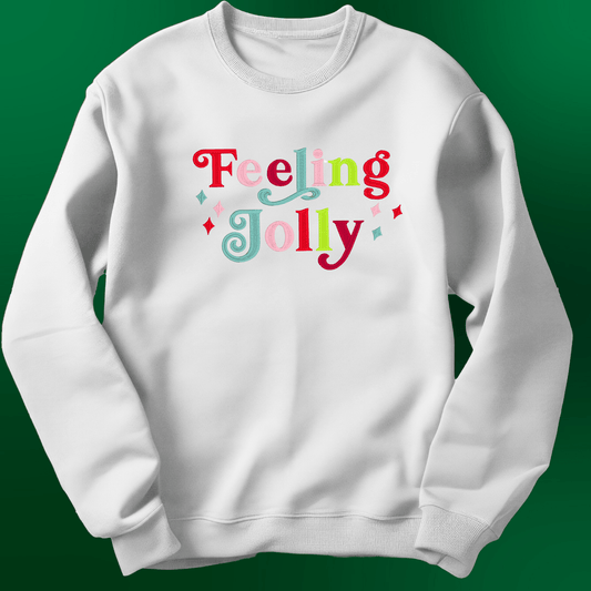 Feeling Jolly sweatshirt - Pine Needle Embroidery
