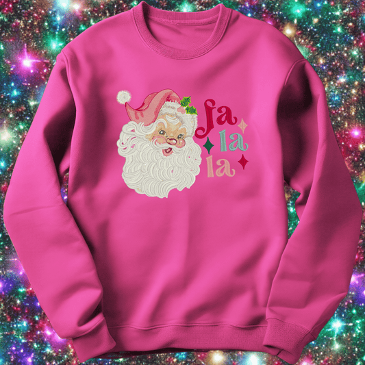 Iconic Vintage Santa sweatshirt - Pine Needle Embroidery