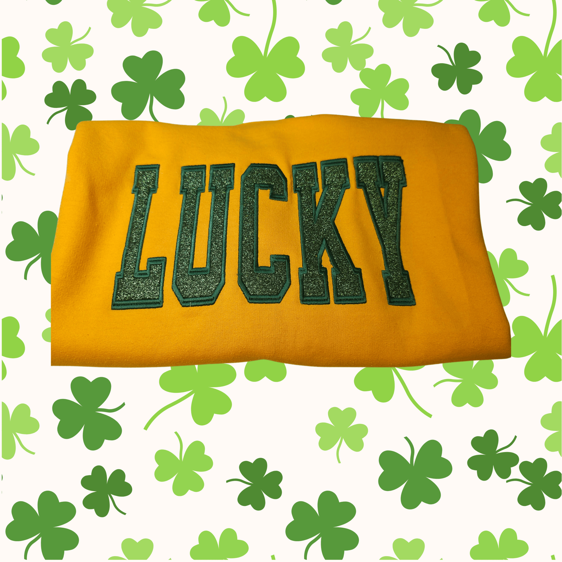 Personalized Applique Sweatshirt - Pine Needle Embroidery