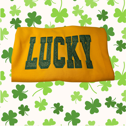 Personalized Applique Sweatshirt - Pine Needle Embroidery