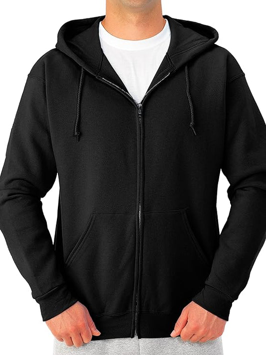 Personalized Design or Corporate Logo Zip Hoodie (Jerzees NuBlend Fleece) - Pine Needle Embroidery