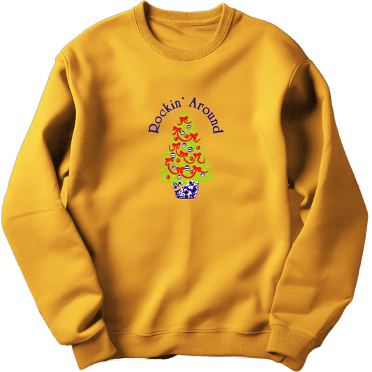 Rockin' Around sweatshirt - Pine Needle Embroidery