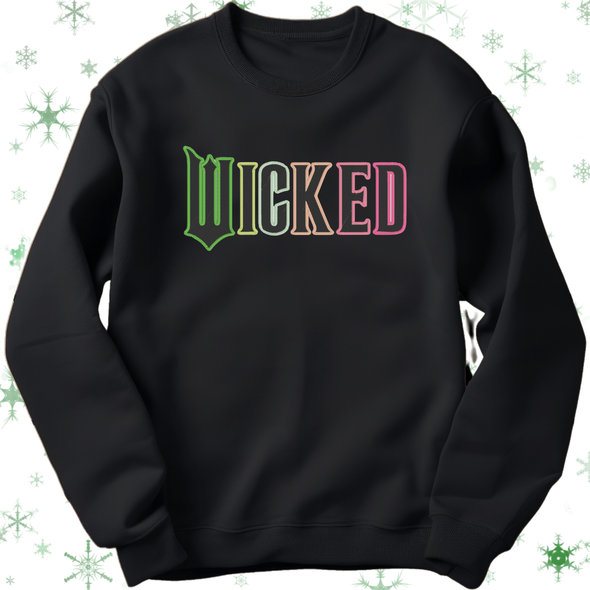 Wicked sweatshirt - Pine Needle Embroidery